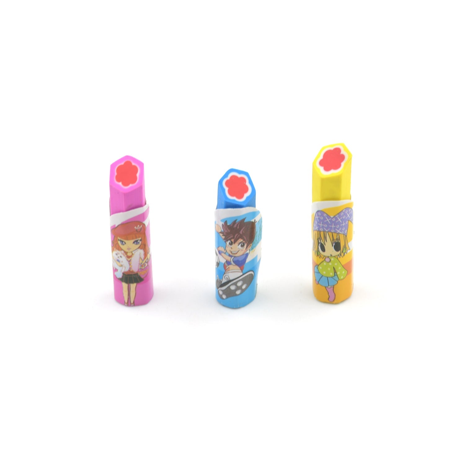 4115 Lipstick Style Rubber Eraser for Return Gift, Lipstick Shape Non-Toxic Eraser for Kids, 3D Stationary for Birthday Return Gift (3 Pc Set) 4115 Lipstick Style Rubber Eraser for Return Gift, Lipstick Shape Non-Toxic Eraser for Kids, 3D Stationary for Birthday Return Gift (3 Pc Set)